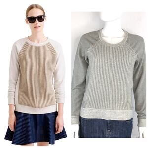 J. Crew Wool Blend Gray Sweatshirt & Sweater Outdoor & Cozy